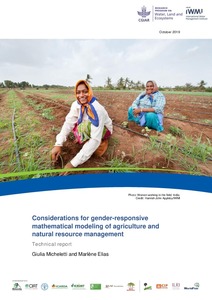 Considerations for gender-responsive mathematical modeling of agriculture and natural resource management