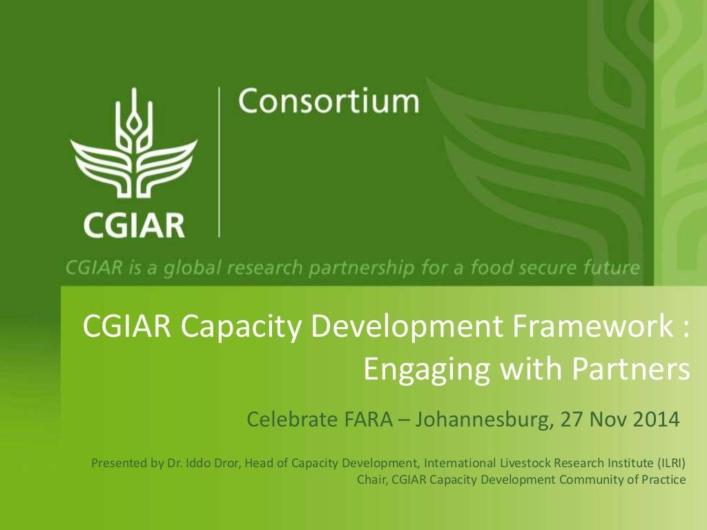 CGIAR Capacity Development Framework : Engaging with Partners