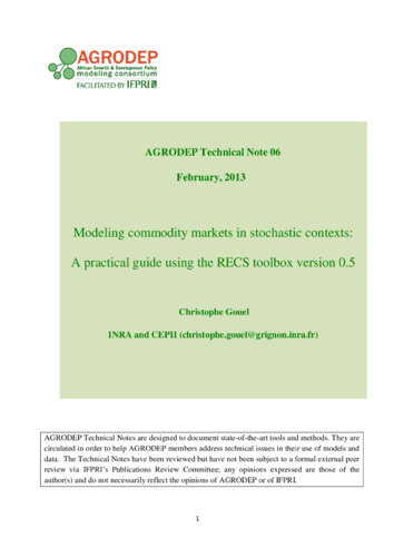 Modeling commodity markets in stochastic contexts: A practical guide using the RECS toolbox version 0.5