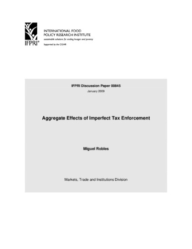 Aggregate effects of imperfect tax enforcement