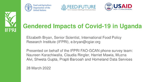 The Gendered Impacts of COVID-19 in Uganda
