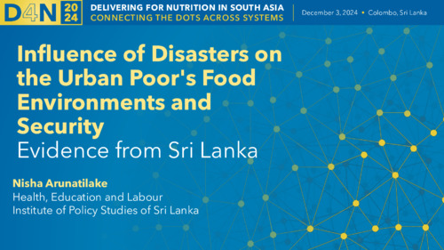 D4N2024 Presentation Showcase – THEMATIC SESSION 5a: Food access: constraints and facilitators