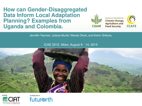 How can Gender-Disaggregated Data Inform Local Adaptation Planning? Examples from Uganda and Colombia