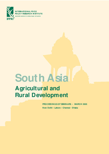 South Asia: Agricultural and rural development -- proceedings of seminars, March 2005