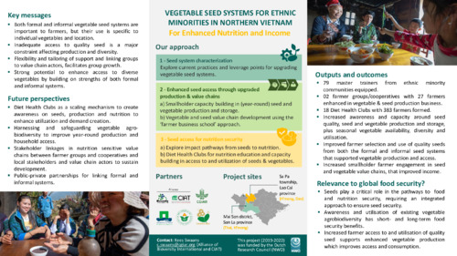 Vegetable seed systems for ethnic minorities in northern Vietnam for enhanced nutrition and income