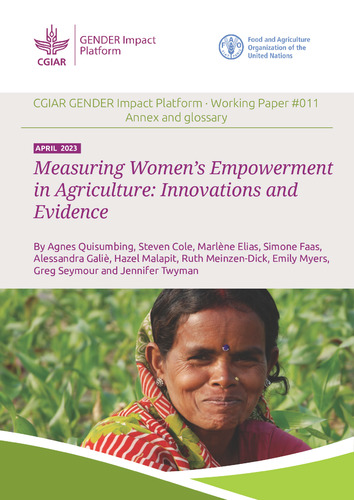 Measuring Women's Empowerment in Agriculture: Innovations and Evidence