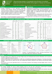 Characterizing adopters of sustainable intensification innovations: Evidence from the Africa RISING (AR) program in Malawi and Tanzania