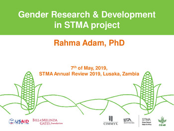 Gender research & development in STMA project