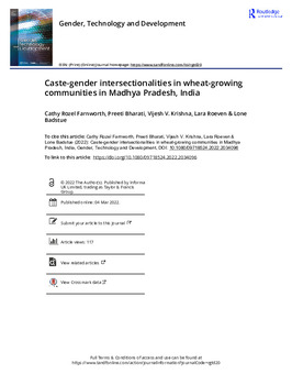 Caste-gender intersectionalities in wheat-growing communities in Madhya Pradesh, India