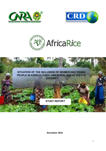 Situation of the  inclusion of women and young people in agricultural and rural areas in Côte d'Ivoire: Study Report