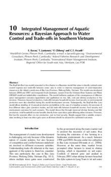 Integrated management of aquatic resources: a Bayesian Approach to water control and trade-offs in Southern Vietnam