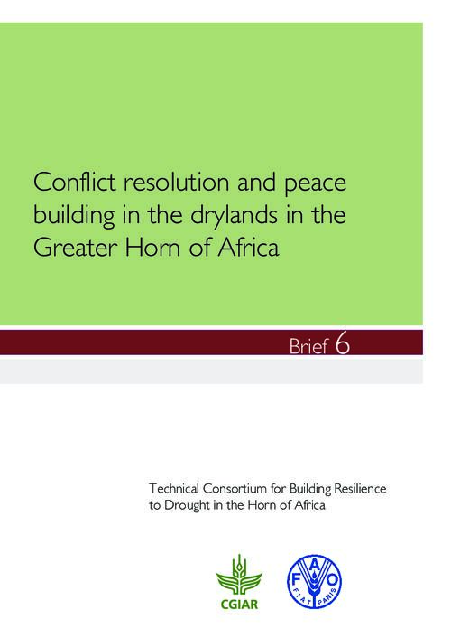 Conflict resolution and peace building in the drylands in the Greater ...