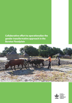 Collaborative effort to operationalize the gender transformative approach in the Barotse Floodplain