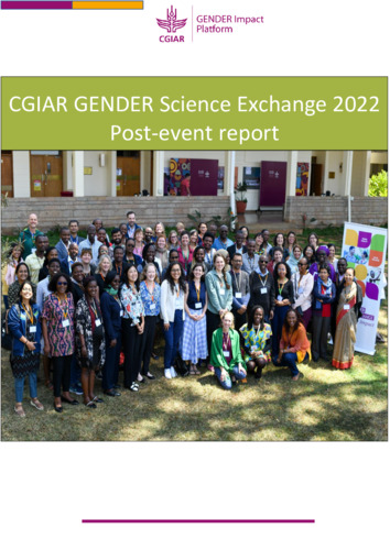 CGIAR GENDER Science Exchange 2022: Post-event report