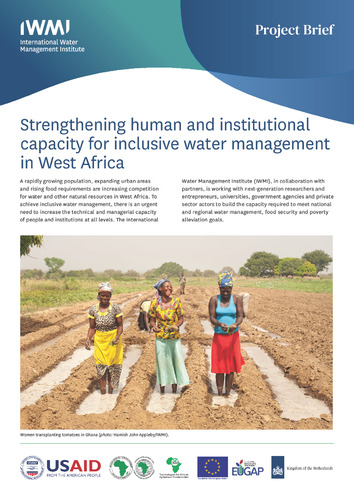 Strengthening human and institutional capacity for inclusive water management in West Africa