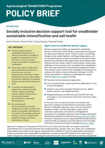 Ceb Inclusive Socially inclusive decision support tool for smallholder sustainable ...