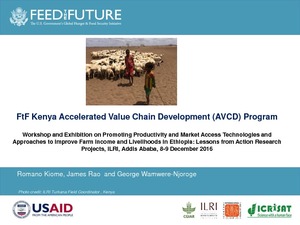 Feed the Future Kenya Accelerated Value Chain Development (AVCD) Program