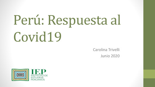 Perú: Respuesta al Covid19