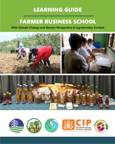 Farmer business school with climate change and gender perspective in agroforestry context: Learning guide.