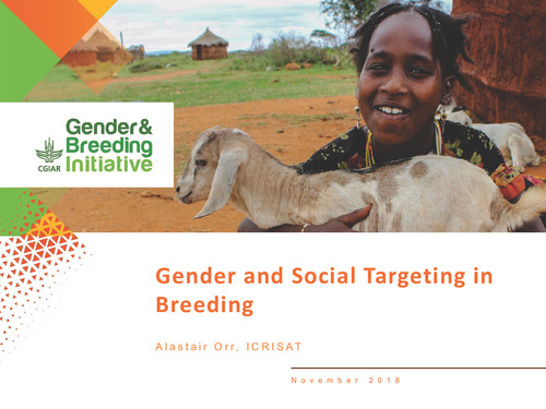 Gender and social targeting in breeding