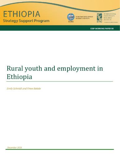 Rural youth and employment in Ethiopia