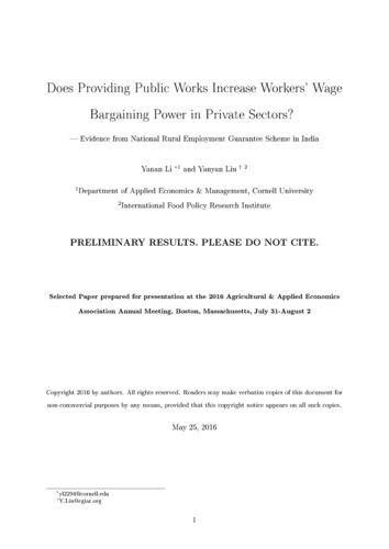 Does providing public works increase workers' wage bargaining power in private sectors? Evidence from national rural employment guarantee scheme in India