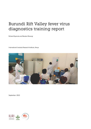 Burundi Rift Valley fever virus diagnostics training report