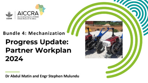 Bundle 4: Mechanization: Progress Update: Partner Workplan 2024