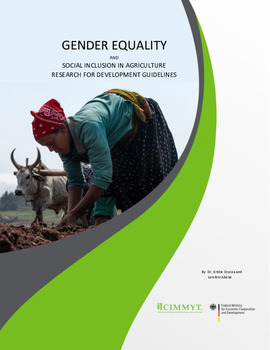 Gender equality and social inclusion in agriculture research for development guidelines
