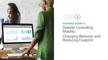 Deloitte Consulting mobility: changing behavior and reducing footprint