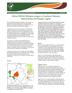 Africa RISING Ethiopia project in Southern Nations, Nationalities and Peoples region