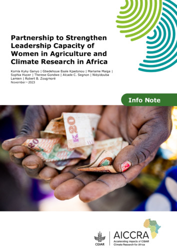 Partnership to Strengthen Leadership Capacity of Women in Agriculture and Climate Research in Africa