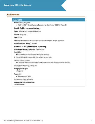 Dynamics of Social Inclusion through mechanized service provision