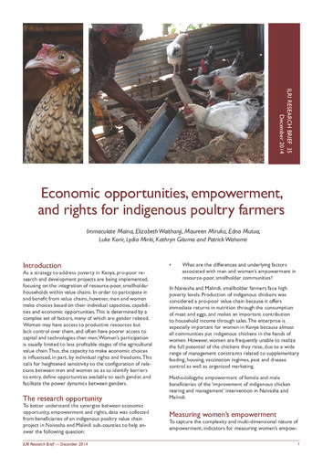 Economic opportunities, empowerment, and rights for indigenous poultry farmers