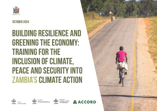 Building resilience and greening the economy: Training for the inclusion of climate, peace and security into Zambia's action plan