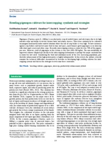 Breeding pigeonpea cultivars for intercropping: synthesis and strategies