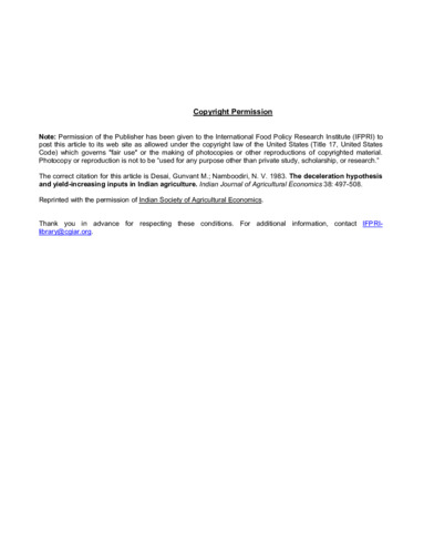 The deceleration hypothesis and yield-increasing inputs in Indian agriculture