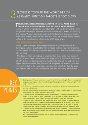 Progress toward the world health assembly nutrition targets is too slow
