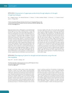 Enhancement of pigeonpea productivity through adoption of drought mitigating strategies