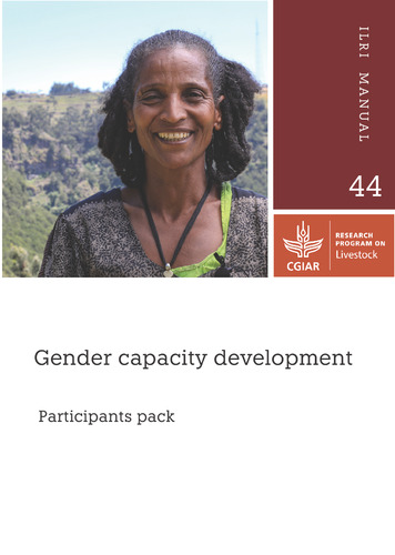 Gender capacity development: Participants pack