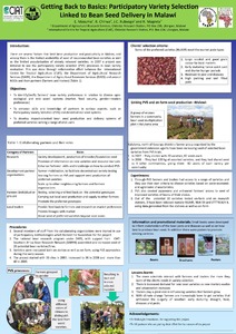 Getting back to basics : participatory variety selection linked to bean seed delivery in Malawi