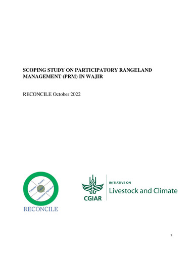 Scoping study on participatory rangeland management (PRM) in Wajir