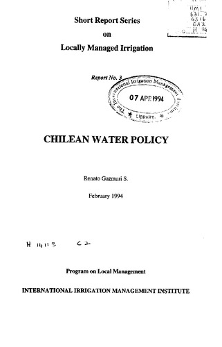 Chilean water policy