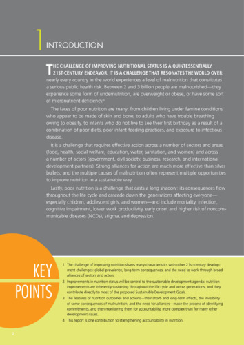 Introduction [In Global nutrition report 2014]