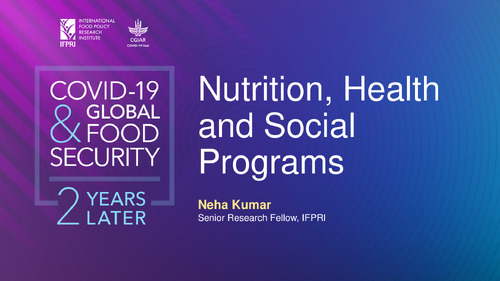 Nutrition, Health and Social Programs