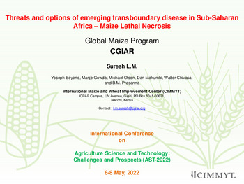 Threats and options of emerging transboundary disease in Sub-Saharan Africa – Maize Lethal Necrosis