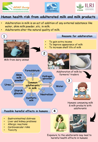 Human health risk from adulterated milk and milk products