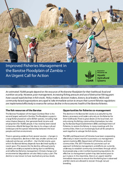 Improved fisheries management in the Barotse Floodplain of Zambia - An urgent call for action