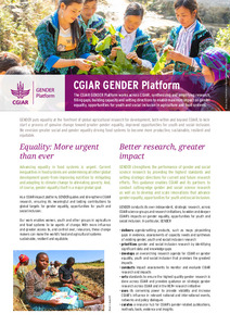 CGIAR Gender Platform
