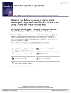 Mapping rice-fallow cropland areas for short-season grain legumes intensification in South Asia using MODIS 250 m time-series data